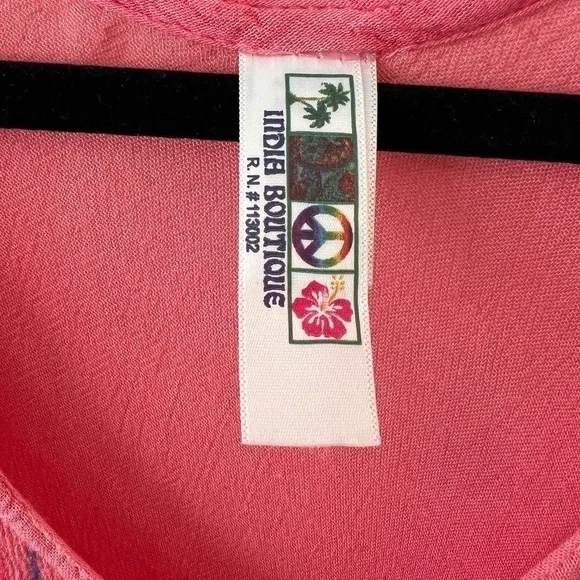 India Boutique Pink Maxi Dress One Size - Picture 5 of 8